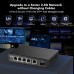 MokerLink 5 Port 2.5G Managed Ethernet Switch with 10G SFP, 5 x 2.5G Base-T Ports Compatible with 10/100/1000Mbps, Metal Web Managed Fanless Network Switch