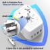 Universal International Power Travel Plug Adapter, 5 in 1 European Travel Plug Adapter W/ 3.5A 2xUSB-A and 2xUSB C Wall Charger and Worldwide AC Outlet for Europe USA UK AUS Asia Universal International Power Travel Plug Adapter, 5 in 1 European Travel Plug Adapter W/ 3.5A 2xUSB-A and 2xUSB C Wall Charger and Worldwide AC Outlet for Europe USA UK AUS Asia