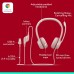 Logitech H390 Wired Headset for PC/Laptop, Stereo Headphones with Noise Cancelling Microphone, USB-A, in-Line Controls, Works with Chromebook - Rose, 1 Pack/USED