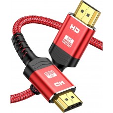 6ft, 4K HDMI 2.0 Cable eARC-Snowkids 18Gbps High Speed HDMI Cord (4K 60Hz 3D Support, Ethernet Function, Video 4K UHD 2160p, HD 1080p for Fire-TV, for PS 3/4)-Red 6ft, 4K HDMI 2.0 Cable eARC-Snowkids 18Gbps High Speed HDMI Cord (4K 60Hz 3D Support, Ethernet Function, Video 4K UHD 2160p, HD 1080p for Fire-TV, for PS 3/4)-Red