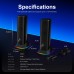 Nylavee Computer Speakers, Hi-Fi Sound Quality PC Speakers with 9 LED Lighting Modes, Bass Boost, USB/USB-C Powered and 3.5mm Audio Wired Desktop Speakers for PC, Laptop, Monitor, Gaming Nylavee Computer Speakers, Hi-Fi Sound Quality PC Speakers with 9 LED Lighting Modes, Bass Boost, USB/USB-C Powered and 3.5mm Audio Wired Desktop Speakers for PC, Laptop, Monitor, Gaming