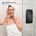 Oceavity Upgraded Shower Phone Holder Waterproof 360° Rotation, Mirror/Wall Mount Phone Holder for Shower Bathroom Bathtub Kitchen, Universal Shower Accessories (Obsidian Black)