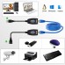 USB Extender - USB 2.0 to RJ45 LAN Extension Adapter Over Cat5/Cat5e /Cat6 Cable
