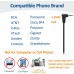 Wantek 2.5mm Telephone Headset Binaural with Noise Canceling Mic for Cisco Linksys SPA Grandstream Polycom Panasonic Zultys Siemens Gigaset Uniden AT&T Office IP and Cordless Dect Phones(