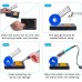 Soldering Iron Kit Electronics, 60W Soldering Welding Iron Tools with ON-Off Switch, 5pcs Soldering Iron Tips, Solder Sucker, Soldering Iron Stand, Tweezers, Solder Wire, Wire Cutter, PU Carry Bag