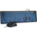 Rii RGB Keyboard and Mouse RK105, Wired Keyboard and Mouse Combo, USB Keyboard and Mouse Set,Quiet Input Gaming Keyboard,Optical RGB Mouse for School,Office,Business and Gaming