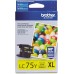 Brother LC75Y High Yield XL Series Ink Cartridge Retail Packaging (Yellow)