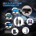 EKSA E1000 USB Gaming Headset for PC - Computer Headphones with Noise Canceling Mic & RGB Light, 7.1 Surround Stereo Sound, Over Ear Gaming Headphones for PC, PS4/PS5 Console, Laptop - Red/Open Box