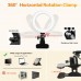 Video Conference Lighting, LED Ring Light with Clip Clamp Mount, Selfie Light Clip on Monitor, Desk for Video Conferencing, Live Stream, Makeup, YouTube, TIK Tok, Vlogs