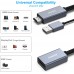 HDMI to DisplayPort Adapter, HDMI Source to DisplayPort Monitor Compatible with PC Graphics Card Laptop PS5 Xbox One(360) Supporting 4K@60Hz 2K@144Hz 1080P@165Hz