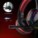 EKSA E1000 USB Gaming Headset for PC - Computer Headphones with Noise Canceling Mic & RGB Light, 7.1 Surround Stereo Sound, Over Ear Gaming Headphones for PC, PS4/PS5 Console, Laptop - Red/Open Box