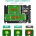 M.2 to SATA Adapter NGFF SSD to 2.5inch for SATA III Adapter B Key B&M Key 2 in 1 Converter Supports MSATA/M.2 NGFF 2280, 2260, 2242, 2230(Not Support NVME SSD)