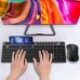 Marvo KC411W Wireless 2.4Ghz Keyboard and Mouse Combo with Phone Tablet Holder, Silent Mouse with 6 Button, Compatible with MacBook, Windows_Black