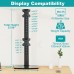 MOUNT PRO Vertical Dual Monitor Stand for 2 Computer Screen up to 32 Inch/33lbs Each, Stacked Monitor Mount, Free-Standing Monitor Desk stand with Swivel, Tilt, Height Adjustable, VESA Stand 100 x 100