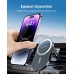 Magsafe Car Mount Pro [Strongest Magnet, Big Phone Friendly] 360° Rotation Magnetic Phone Holder for Car Vent for iPhone 17 Pro Max 16/15/14/13/12 Samsung S26/S25 (Carbon Fiber)