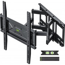 USX MOUNT Full Motion TV Wall Mount for Most 32-70 inch TVs up to 99 Lbs, Wall Mount TV Bracket with Articulating Swivel Tilting, TV Mount Fit 12" 16" Wood Studs, Max VESA 400x400mm