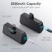 Mini Power Bank 5200mAh, Ultra Compact LCD Display USB-C Portable Charger, High Speed Charging Battery Pack Compatible with iPhone 15/15Pro/15Plus/15ProMax, Samsung S22, Moto,LG,Google,Android Phone