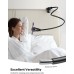 Lamicall Gooseneck Phone Holder for Bed - [Upgraded Stable Clip] for Desk, Headboard, Bed, Bedside, Table, Flexible Gooseneck Long Arm Stand, Overhead Cell Phone Clamp Mount, for All 4-7”Devices