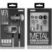Sentry HM325 Metal Buds: Stereo Earbuds with Mic