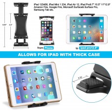 Tripod Mount for iPad, Upgraded Heavy Duty 360&deg; Rotatable Tiltable Anti-Wobble iPad Tripod Mount Adapter,4.7-12.9" iPad Holder for Tripod Fit for iPad Pro2020 Use on Tripod, Monopod, Tabletop Tripod