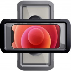 Oceavity Upgraded Shower Phone Holder Waterproof 360° Rotation, Mirror/Wall Mount Phone Holder for Shower Bathroom Bathtub Kitchen, Universal Shower Accessories (Obsidian Black)