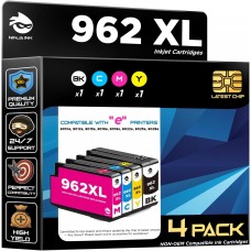 Compatible Replacement for HP 962XL Ink Cartridges Black 962XL Ink - OfficeJet Pro 9010e 9012e 9014e 9015e 9016e 9081 9018e 9019e 9020 9020e 9022e 9025e 9028 9028e