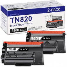 Brother TN-820 Compatible with DCP-L5500DN HL-L5000D L5100DN L5200DWT L6200DWT L6300DW L6400DW MFC-L5700DW L5850DW L5900DW L6750DW L6900DW Printer Toner/1 OPEN + 1 SEALED
