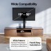 Swivel Universal TV Stand/Base, Table Top TV Stand for 19-50 inch LCD LED TVs/Monitor/PC, Height Adjustable TV Mount Stand with Tempered Glass Base,VESA 200x200mm