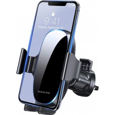 Universal Phone Holder for Car, Vent Car Phone Holder, Cell Phone Holder Mount Compatible with iPhone 15 Series/14/13/12/XS/XR,Google,Samsung and All Phones,Black