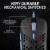 HK Gaming Mira M Ultra Lightweight Honeycomb Shell Wired RGB Gaming Mouse - Up to 12 000 cpi | 6 Buttons - 63g Only (Mira-M, Blue Phantom)