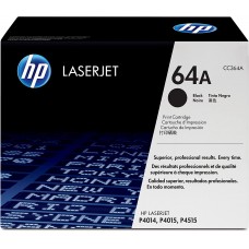HP 64A (CC364A) Black Original Toner Cartridge compatible with the following HP printers: HP LaserJet P4014n, P4015n, P4015tn, P4015x, P4515n, P4515tn, P4515x