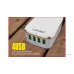LDNIO 4 Port USB Rapid Charge Universal Wall Charger with Auto-ID/SmartID Tech and Foldable Plug for US, EU, UK and AU Outlets