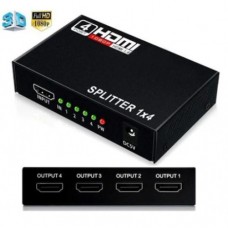(4ports) HDMI V1.4 Splitter 1x4, 4K*2K, 3D, 1080P support, cUL power adapter