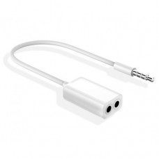 Slim Audio Splitter Y Cable and Headphone Extender - Male(1) TO Female  (2)