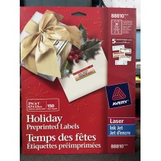Avery Holiday Address Labels/ 5 designs 