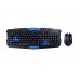 Multimedia 2.4GHz Wireless HK8100 Keyboard and Mouse Combo_Black