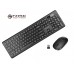 Marvo 2.4G Wireless 108-concave keycaps design Keyboard and Mouse Combo Set_Black color