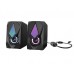 Havit SK563 2.0pcs RGB Light USB power, 3.5mm plug stereo computer gaming speaker_Black