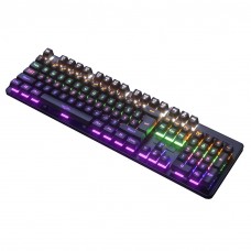 K30 USB Wired Gaming Mechanical Keyboard 104 Keys NKRO Luminous Blue Switch RGB Backlit