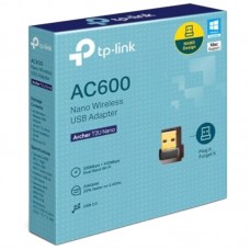 TP-Link Mini - AC600 USB 2.0 Wifi Adapter, 2.4G/5G Dual Band Wireless Network Adapter for PC Desktop, Mini Travel Size, Supports Windows 10, 8.1, 8, 7, XP / Mac OS X 10.9-10.14 (Archer T2U Nano)